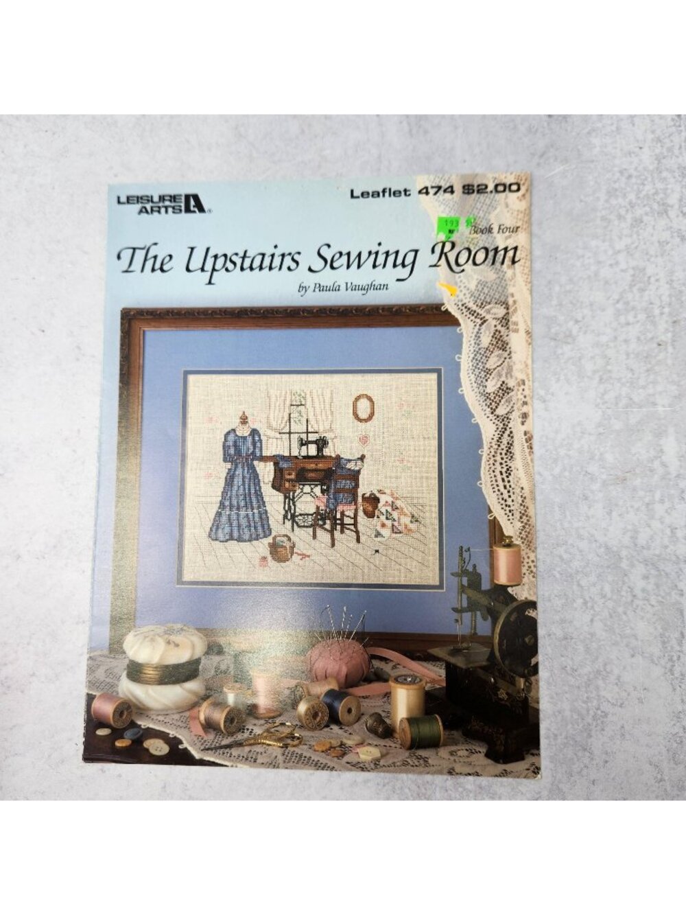 The Upstairs Sewing Room Patterns Cross Stitch Pattern Leaflet by Paula Vaughn B